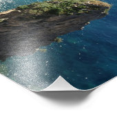 Impression Photo Belle côte d'Amalfi, Praiano, Italie (Coin)