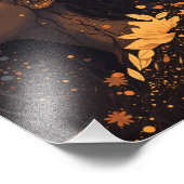 Impression Photo Belle fille noire (Coin)