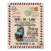 Impression Photo Belle-Fils | À Mon Cher Belle-Fils De Mère (Devant)