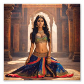 Impression Photo Belle Indienne en robe traditionnelle (Devant)