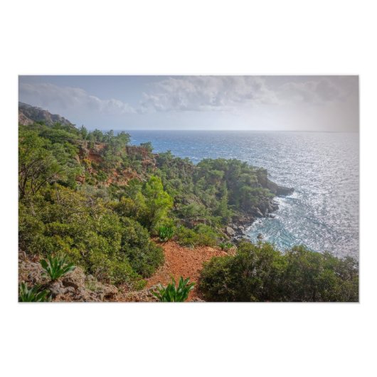 Impression Photo Belle mer sur l'île de Crète, Grèce (Devant)