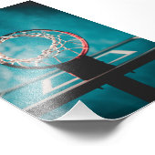 Impression Photo Belle oeuvre de basket-ball (Coin)