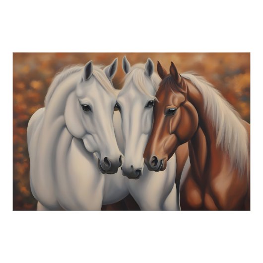 Impression Photo Belle peinture de chevaux (Devant)