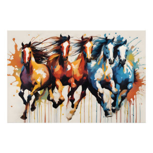 Impression Photo Belle peinture de chevaux