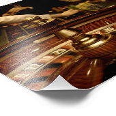 Impression Photo Belle Roulette en Bois (Coin)