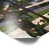 Impression Photo Belle station côtière Paysage avec Palmiers (Coin)