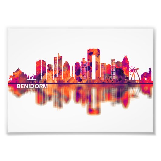 Impression Photo Benidorm Espagne Skyline (Devant)