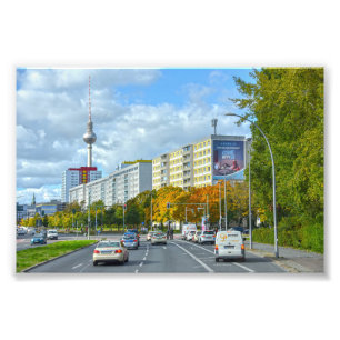 Impression Photo Berlin Television Tower et Busy Street