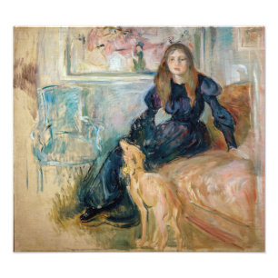 Impression Photo Berthe Morisot - Julie et son Greyhound Laerte