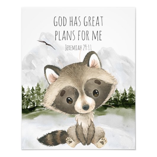 Impression Photo Bible Verse God Has Great Plans for Me (Devant)
