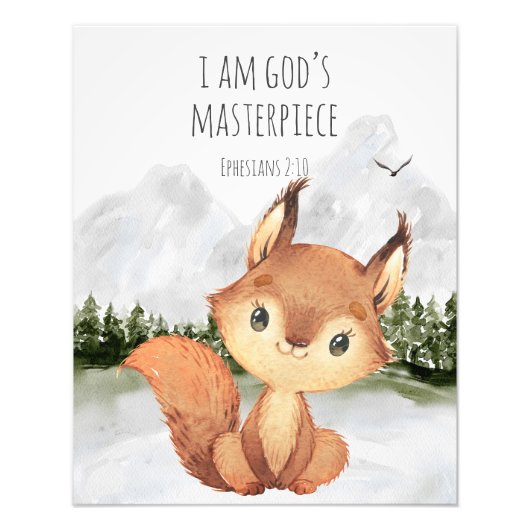 Impression Photo Bible Verse I am God's Masterpiece (Devant)