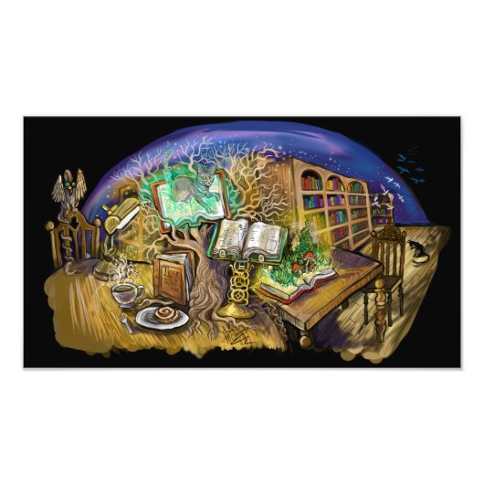 Impression Photo Bibliothèque des rêves vivants Imprimer (Devant)