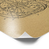 Impression Photo Bicyclette haute roue - Art de brevet (Coin)