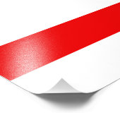 Impression Photo Biélorussie : le symbole rouge white revolution f (Coin)