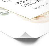 Impression Photo Bienvenue à la réception de mariage florale blanch (Coin)