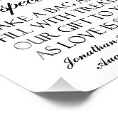 Impression Photo Bienvenue au Mariage de buffet Candy Black (Coin)