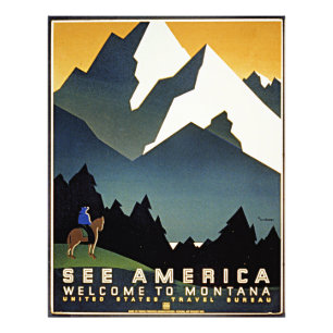 Impression Photo Bienvenue au Montana,