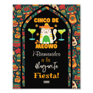 Impression Photo Bienvenue Cinco De Mayo - Fête de la Margarita ave