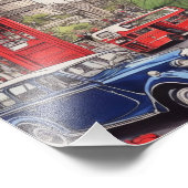 Impression Photo Big Ben et le Rose d'Angleterre 2 (Coin)