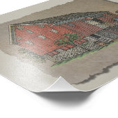 Impression Photo Big Red Bank Grange (Coin)