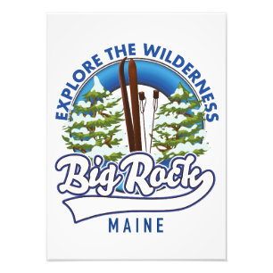 Impression Photo Big Rock Maine journal de voyage