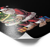 Impression Photo Bigfoot Noël Arbre Lumières Noël Sasquatatch Amour (Coin)