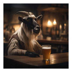 Impression Photo Billy the Kid : Une chèvre entre dans un bar,