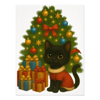 Impression Photo “Black Cat Emi and the Christmas Tree”