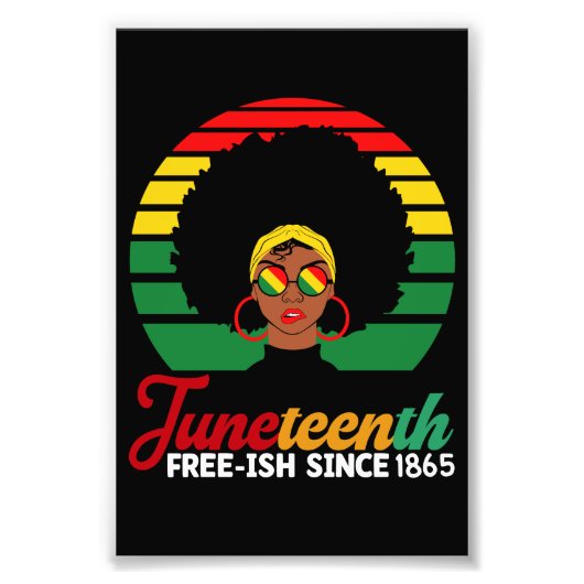 Impression Photo Black Freedom Free Ish depuis 1865 Junetdix (Devant)