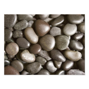 Impression Photo Black River Rock Nature Zen Pebble