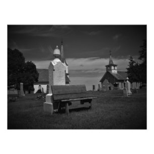 Impression Photo "Black & White Valley Grove"