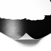 Impression Photo Blanc et Noir de Virginie Occidentale (Coin)