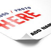 IMPRESSION PHOTO BLANC PERSONNALISABLE MODERNE ET MARQUE VERIFIE DE (Coin)