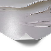 Impression Photo Blanc sur blanc - Rose sculpté (Coin)