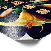 Impression Photo Bless Our Home Lily Flower Abstrait 8x10 (Coin)