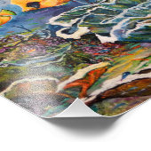 Impression Photo Bleu bleu rouge jaune marine Animaux (Coin)