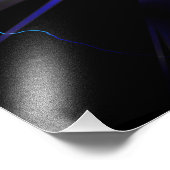 Impression Photo Bleu éclair ou électricité (Coin)