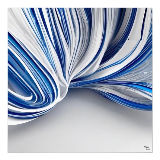 Impression Photo Bleu et Blanc (Devant)