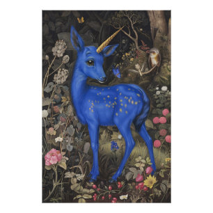 Impression Photo Bleu médiéval Fawnicorn