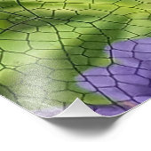 Impression Photo Bleu-Oyé Denton sur Flower (Coin)