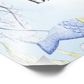 Impression Photo Bleu sous la mer Créatures Garçons Baby shower Sig (Coin)