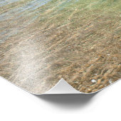 Impression Photo Bleu vert de l'eau Abstraite (Coin)