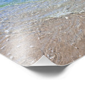 Impression Photo Bleu vert de l'eau Abstraite (Coin)