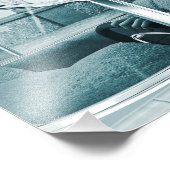 Impression Photo Bleu vintage (Coin)