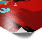 Impression Photo Blonde Pop Art surpris (Coin)