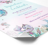 Impression Photo Blonde Sirène Anniversaire Signature Cocktail Menu (Coin)