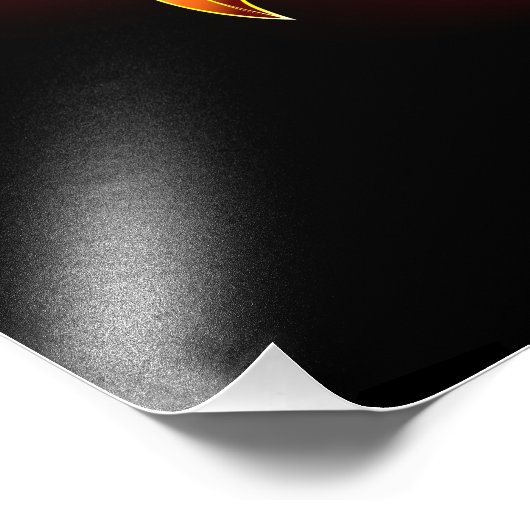 Impression Photo Blooming Fire Rose (Coin)