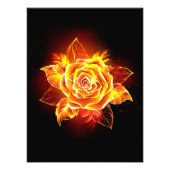 Impression Photo Blooming Fire Rose (Devant)