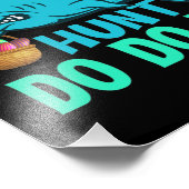 Impression Photo Blue Bunny Oreilles requin Chasse aux oeufs de Pâq (Coin)