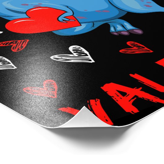 Impression Photo Blue Dinosaur Désolé Mesdames maman est ma Saint V (Coin)